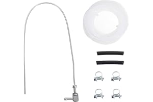 AQXMIOE Diesel Heater Fuel Line Fit for Webasto Eberspacher Parking Heater Tank, Standpipe with Fuel Connections and Clamps Fit for Below 5KW Heaters Replace ‎89031118