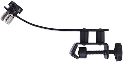 ROSENICE Drum Mic Clips schwarze Trommel stoßfest Clip Halter Felge