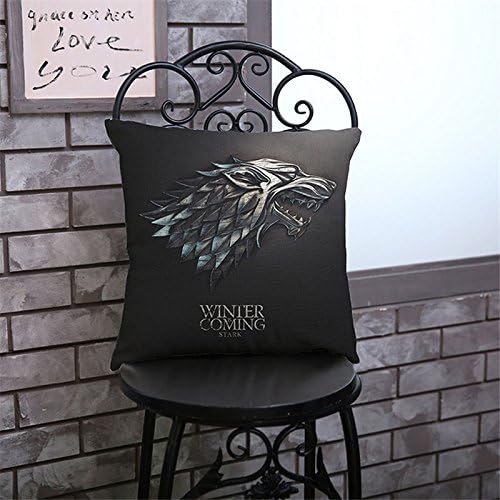 Oitoere Vintage Game of Thrones Cushions Cover Cotton Pillowcase Square Pillow Cover