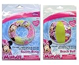 Disney Minnie Mouse Swim Ring & Beach Ball Set