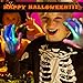 LED Light Gloves- Halloween Glowing Gloves, with 6 Lighting Modes and Replaceable Batteries, Perfect for Halloween Dress Up and Weekend Parties, Stunning Strobe Gloves Help You Stand out