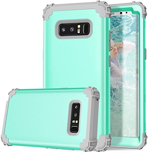 PSRAT Note 8 Case,Samsung Galaxy Note 8 Case,Hybrid Rugged High Impact Defender Full-body Protective Cover, 3in1 Heavy Duty Hard PC+ TPU Bumper anti-scratch Armor Case for Galaxy Note8 (2017) green