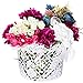 Boao White Handle Wedding Flower Baskets, 2 Packs(5.90 x 4.72 x 4.33 Inch)