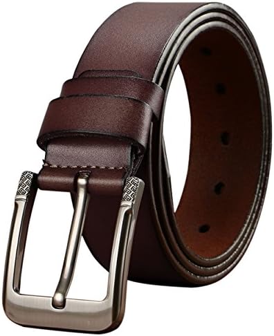 Men's belt,Gifny's Cowhide Genuine Leather Belt for Men 1 1/2 38mm Trim to Fit
