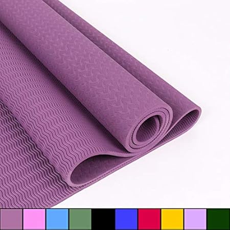 zfq TPE Yoga Mat TPE Caucho Natural Yoga Mat 6mm ...