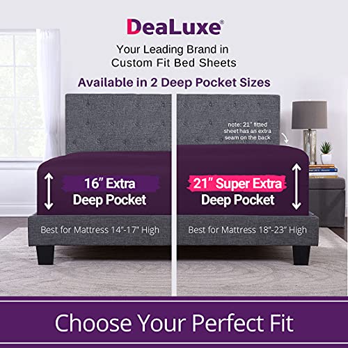 Deep Fitted Sheets King King Size Fitted Sheet Only Deep Pocket 21