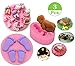 Mity Rain Baby Cake Fondant Mold,3D Silicone Baby Feet,Sleeping Baby, Baby Shower Theme Cake Decorating Mold,Chocolate Mold Baking Tool, Set of 3