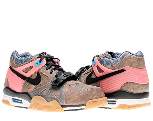Nike Air Trainer 3 PRM QS Mens Cross Training Shoes 709989-201 Vachetta Tan Black-Hot Lava-Blue Lagoon 11 M US