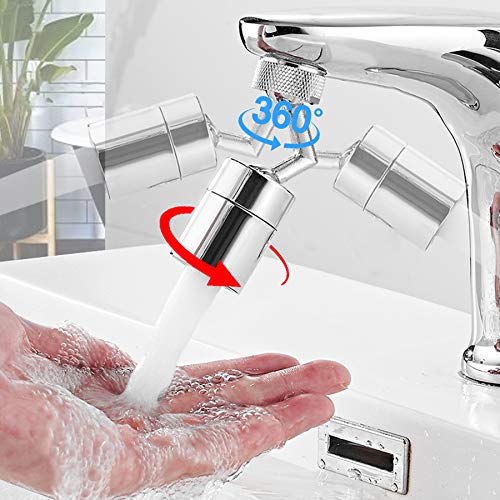 Faucet Aerator Solid Brass, 720degree Swivel Eye Wash Station Faucet