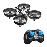 Mini UFO Quadcopter Drone ,Kingtoys LED Lights Drones Headless Mode RTF Mode 2 One Key Return Remote Control Nano Quadcopter