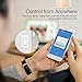 WiFi Smart Light Switch Wireless Remote Control In-Wall Timer Switch for Fan Lights Compatible with Alexa Google Home,No Hub Required
