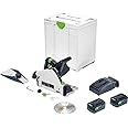 Festool 577677 Cordless Plunge-Cut Track Saw TSC 55 18V 5.0 Ah KEBI-F-Plus