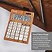 KARCE KC-DX640-10, 10-Digits Desktop Calculator, Wood Color