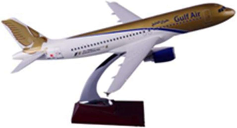 Model 37Cm Resin Gulf Air Aircraft Model A320 Airplane Airbus Model International Aviation Gulf Airlines Airways A320 Plane Model Toys