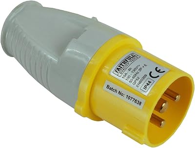 Faithfull Yellow Plug 110V 16A BS4343 Replacement