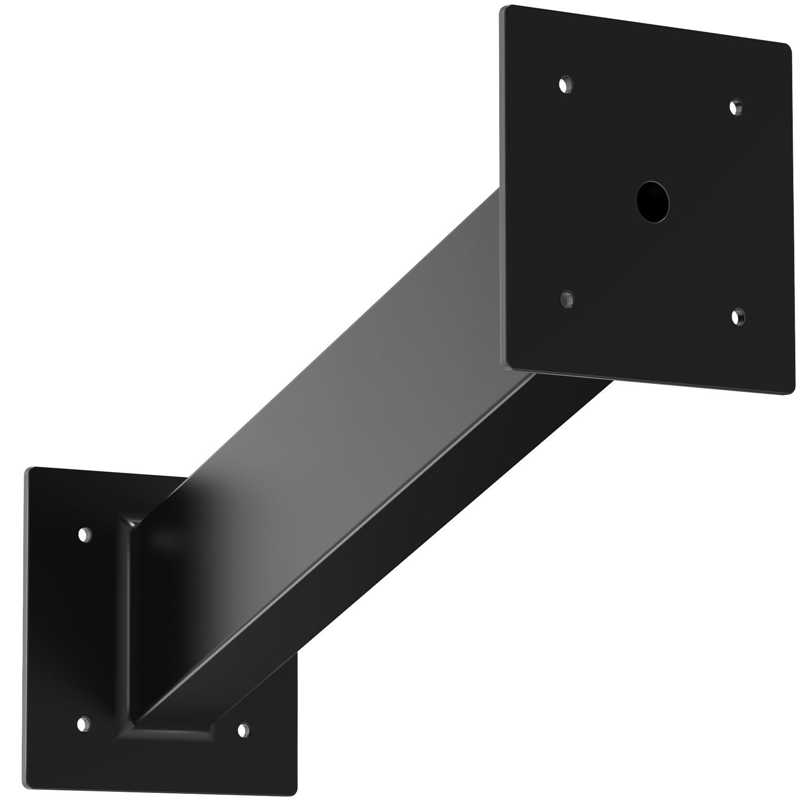 Photo 1 of Keypad Mounting Post Bracket, Universal Gooseneck Keypad Pedestal for Keyboard on Automatic Gate Opener Systems or Garage Door, Black