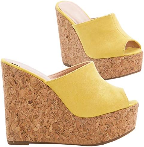 platform wedge mules