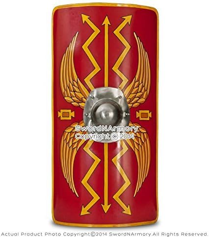 Fully Fucntional 35" Medieval Roman Armour Legion Scutum Shield SCA LARP Costume by Medieval Gear
