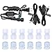 DELight 150ft LED Rope Light Valentines Home Holiday Party Disco Restaurant Cafe Decor 2 Wire 1620pcs Bulbs Blue