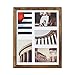 Emfogo 11x14 Picture Frame - Rustic Solid Wood and High Definition Glass Collage Picture Frame Display Five 4 x 6 Photo or 11x14 Photo Without Mat for Tabletop and Wall Carbonized Black