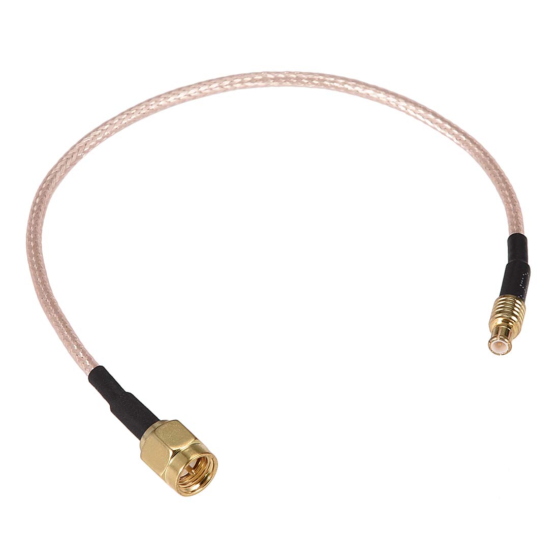 sourcing map MCX Male to SMA Male with 6.3" RG316 Cable Brass RF Coaxial Coax Adapter 1pcs