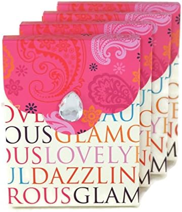 Gifts Plus Glamorous Diva Themed Magnetic Closure Pocket Purse Note Pad, Pack of 4