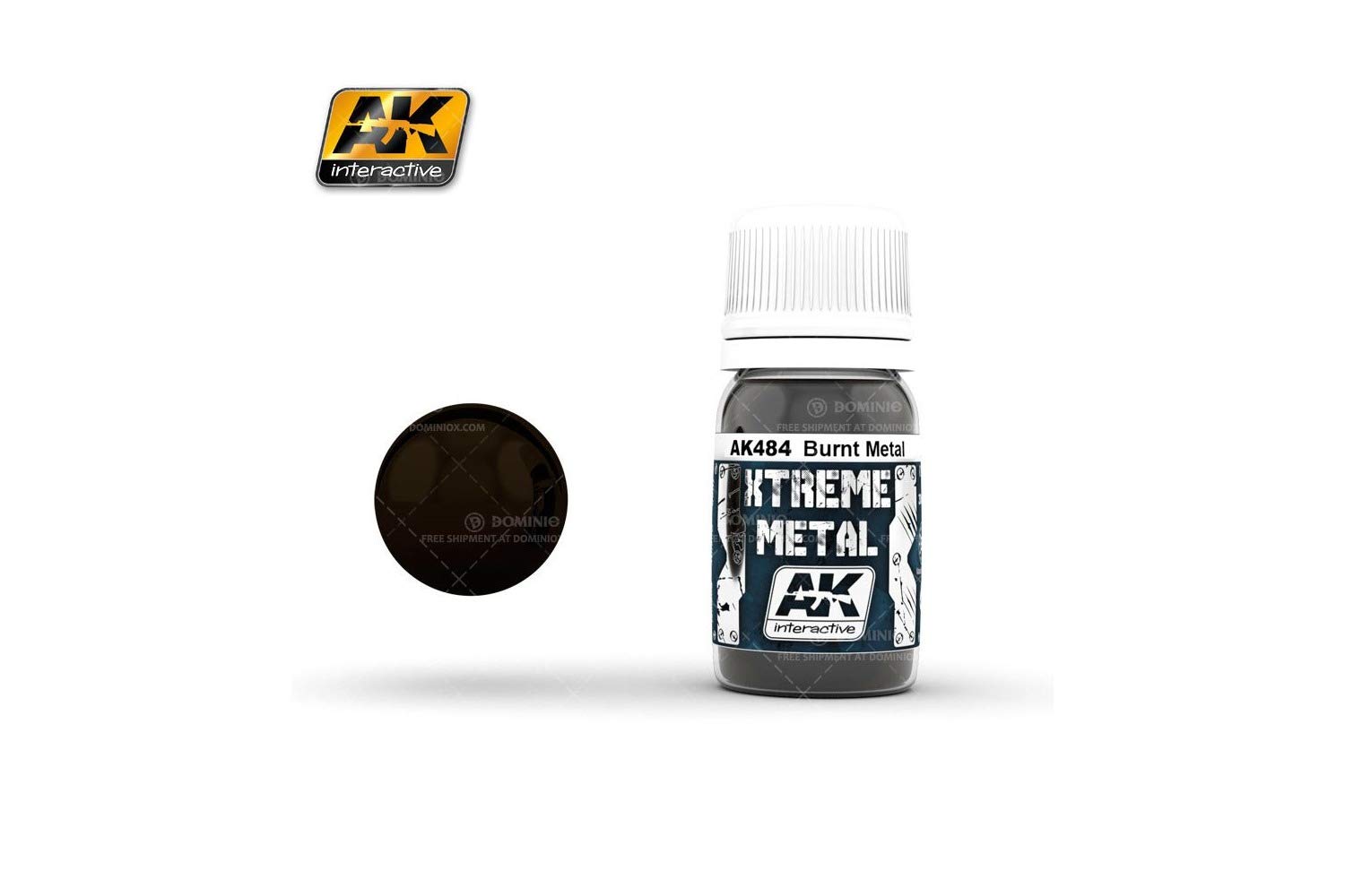 AK Interactive - 30ml Extreme Metal Paints - Burnt Metal