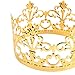 Fasmov 4 Pcs Mini Prinrcess Gold Crown Cake Topper for Wedding Birthday Party Cake Decoration (Gold)