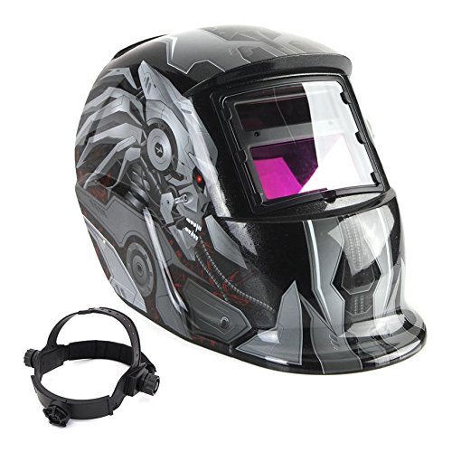 Welding Helmet - SODIAL(R) Solar Auto Darkening Welding Helmet TIG MIG Weld Welder Lens Grinding Mask