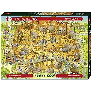 HEYE - HEY29693 Puzzle Da 1000 Pezzi - Marino Degano: Funky Zoo Habitat Del Nilo HEYE - HEY29693 Puzzle Da 1000 Pezzi - Marino Degano: Funky Zoo Habitat Del Nilo