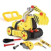 7-in-1 DIY Take Apart Truck Car Toys for 3 4 5 6 7 Year Old Boys Girls, Construction Engineering STEM Learning Toys Building Play Set for Kids Children