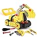 BeebeeRun 7-in-1 DIY Take Apart Truck Car Toys for 3 4 5 6 7 Year Old Boys Girls, Construction Engineering STEM Learning Toys Building Play Set for Kids Children