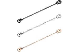 3pcs Collar Pins for Men, Classic Metal Tie Pins Shirt Collar Bar Lapel Stick Brooch Clip Men’s Dress Accessories for Busines