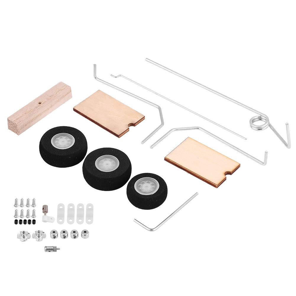 KT Wheels Landing Gear, With Novel Appearance KT Aircraft Landing Gear Easy-installation KT Landing Gear Kit, for DIY Fixed Wing Model