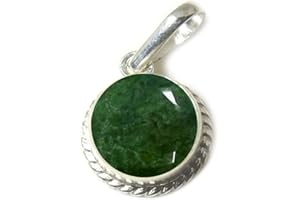 55Carat CHOOSE YOUR COLOR 2 to 10 Carat Round Shape Gemstones 925 Silver Pendant Locket