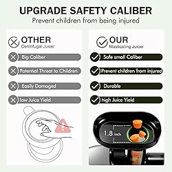 Slow Juicer,AMZCHEF Masticating Juicer Machines