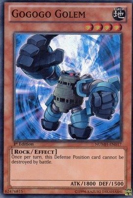 Yu-Gi-Oh! - Gogogo Golem (NUMH-EN017) - Number Hunters - Unlimited Edition - Super Rare