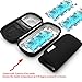 Dainayw Insulin Carrying Case, EVA Insulin Cooler Bag, Diabetic Travel Bag, Temperature Display, Waterproof, Medical with 3 Ice Packs (Black)
