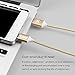ZRSE 4th Generation Magnetic Braided USB Charging Cable for Samsung Galaxy S2 S3 S4 S6, Note 2/3/4/5,LG G4 G3, Sony Xperia Z5 Premium/Compact etc, Gold 2 Pack
