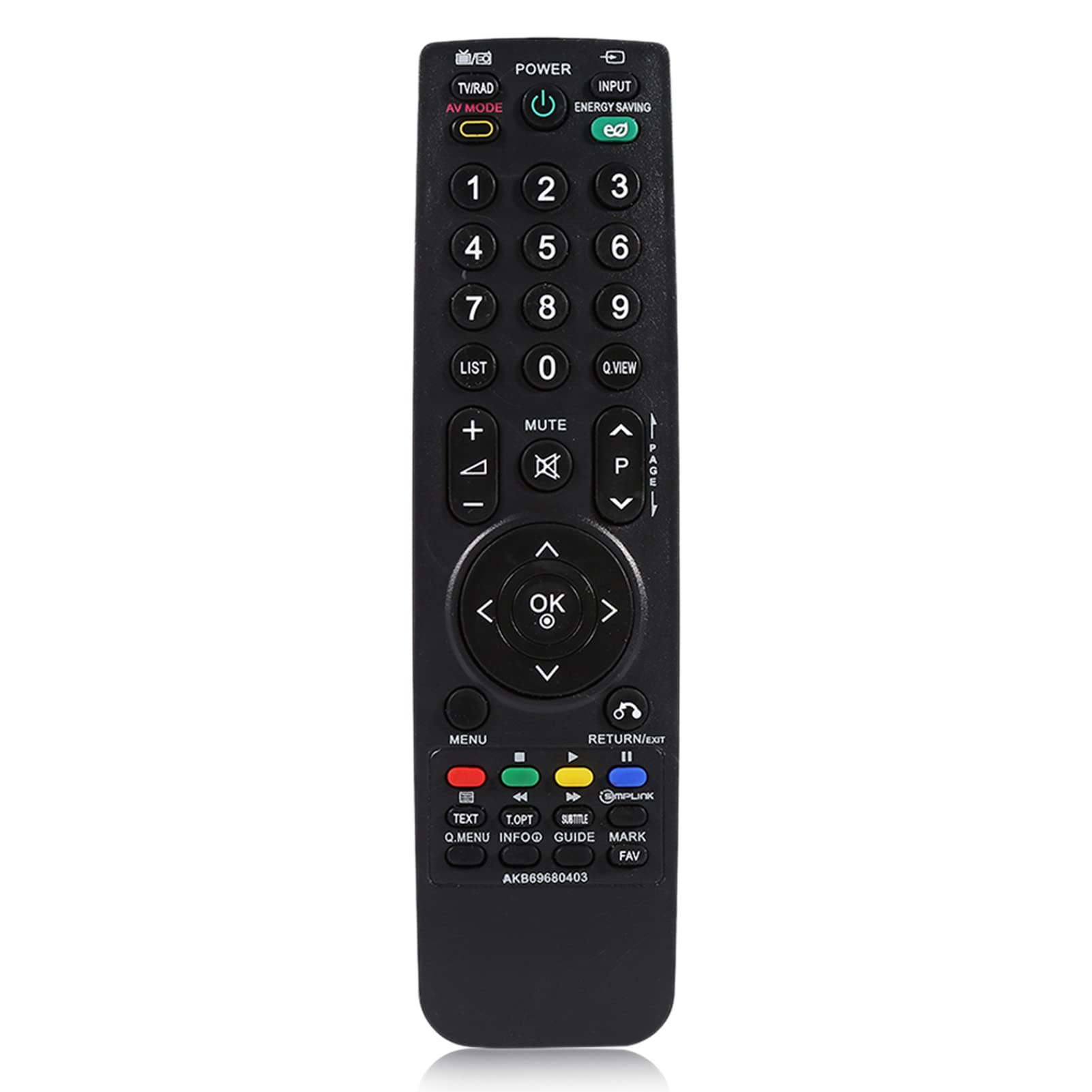 Remote Control for TV, Universal Remote Control Controller Lg32ld320-za LCD LED Smart TV Ld320-za Akb69680403 Replacement