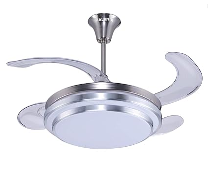 Buy Halonix Morpheus Silver 1050mm Retractable Ceiling Fan With