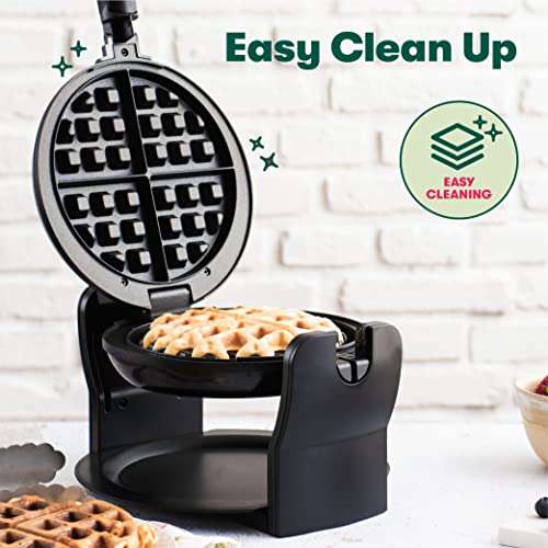 BELLA Classic Rotating Belgian Waffle Maker with Nonstick Plates