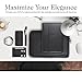 KAVAJ iPad Mini 4 Leather case Cover Berlin Black - Genuine Leather with Stand-up Feature. Thin Smart Cover as Premium Accessory for The Original Apple iPad Mini 4