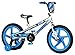 Mongoose Stun Boy's Freestyle BMX Bike with Training Wheels, 18-Inch Wheels, Blue