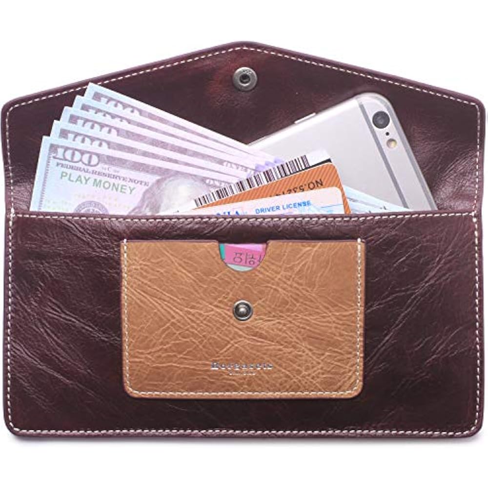 Wallets Women's Leather RFID Blocking Ultrathin Envelope