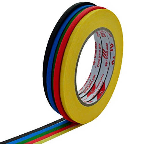 10 Pieces 5 mm Width Graphic Chart Tape, Nydotd Colored Whiteboard Grid