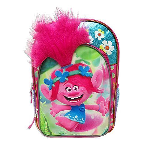 TROLLS PRINCESS POPPY 16 Full-Size Backpack w/ Brushable Troll Hair TROLLS PRINCESS POPPY 16 Full-Size Backpack w/ Brushable Troll Hair