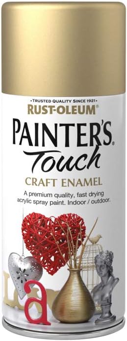 Rust-Oleum AE0270009X8 Craft Enamel Spray Paint, Gold, 1 Count (Pack of 1)