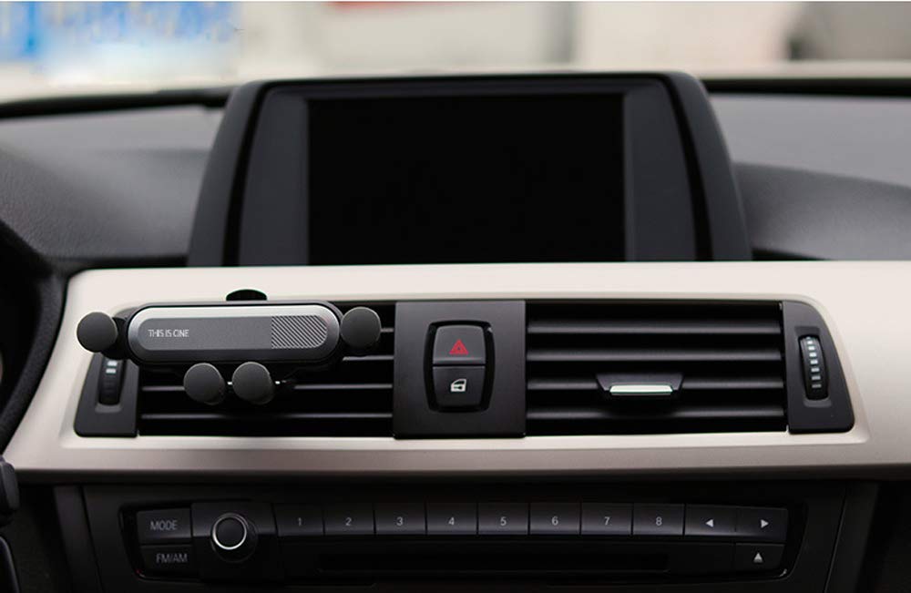 Universal Air Vent Car Mount, Wisfun Car Phone Mount, Universal Phone Holder Cradle for iPhone, Samsung, Android Smartphones (Grey)