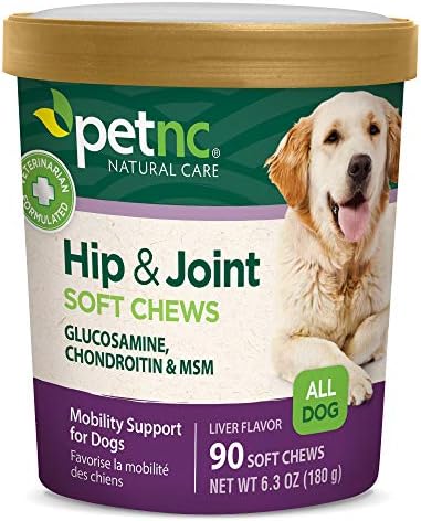 PetNC Pure Care Hip and Joint Mushy Chews for Canines, 90 Rely